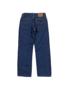 VTG Levi’s Men’s 501 Dark Wash Denim Jeans Button-Fly 29/28 (tag 32/33) Hemmed - Picture 1 of 9