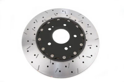 DBA 00-05 for Mitsubishi Evo 5/6/7/8 / 06-08 Evo 9 Black Front Drilled & Slot... - Image 1 of 4