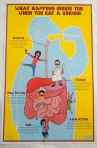 NEW SDCC 2017 BOB'S BURGERS POSTER 11 x 17 Fox - Picture 1 of 2