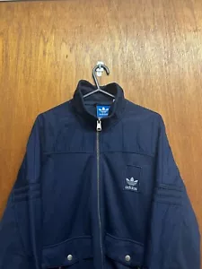 SELTENE Adidas X Vespa Collab Trainingsjacke marineblau Größe Small FW10 Pullover mit Reißverschluss - Bild 1 von 7