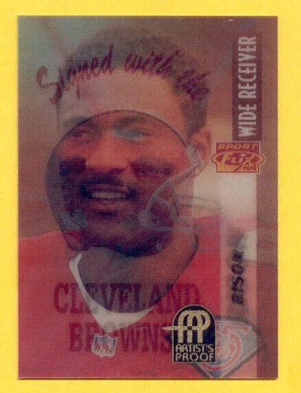 1995 Sportflix ANDRE RISON Cleveland Browns Artist's Proof AP Insert Card - Image 1 of 1