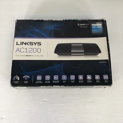 Linksys EA6350 V3 AC1200 Dual-Band 4-Port Wi-Fi Wireless Router Tested And Works - Image 1 of 4