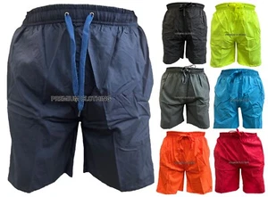 Mens Plain Swimming Board Swim Shorts Trunks Swimwear Beach Surfing Mesh Net 165 - Picture 1 of 14