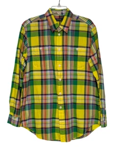 Polo Ralph Lauren Womens XL Multicolor Plaid Classic Button Down Collared Shirt - Picture 1 of 10