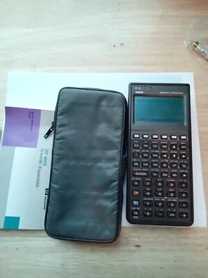 Hewlett Packard HP 48SX Graphing Calculator With Case Tested W Guide - Image 1 of 4