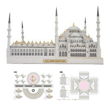 DIY Building Model Blue Mosque Sudan 3D Paper Model Beautiful High Quality