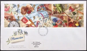 GB QEII 1992 Greetings Stamps Set + Margin on First Day Cover, FDI Medway Pmk - Picture 1 of 2