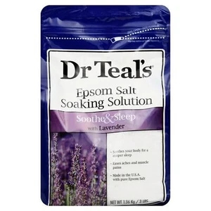 Epsom Salt Solution Sleep Teal's Lavender Scent Soothe Soaking Pure 3 Pound Bag - Picture 1 of 3