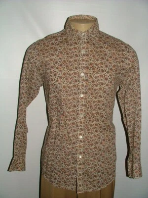 MENS INDIGO PALMS BY TOMMY BAHAMA CASUAL SHIRT SIZE M 100% COTTON BROWN #215 - Image 1 of 4