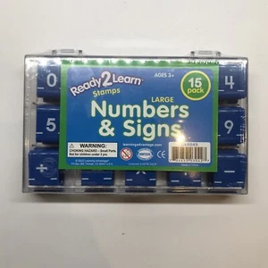 Ready 2 Learn Stamps Large Numbers And Signs 15 Pack Ages 3+ - Picture 1 of 5
