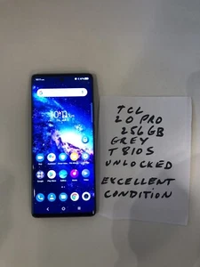 Smartphone TCL20 PRO, 256 Go, débloqué, excellent état, gris, LIRE. - Photo 1 sur 2