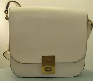 Coach Hutton Kreide weiße Ledersatteltasche Umhängetasche gebraucht B2080-610 - Bild 1 von 5