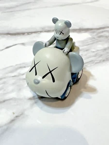 Medicom Bearbrick x Kaws x Takara Tomy Choro-Q Figure & Car Grey/Blue 50% 2007 - Picture 1 of 15