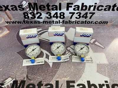 USG P1530 Pressure Gauge 0-60PSI Conn. 1/4” ANPT LM Size 2.5” Qty 3  - Image 1 of 4