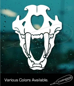 CALCOMANÍA DE VINILO PEGATINA CALCOMANÍA DE VINILO TIGRE SMILODON GATO PREHISTÓRICO - Imagen 1 de 4
