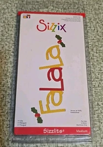 Sizzix Sizzlits FA LA LA w/ HOLLY 655179 Christmas NEW! - Picture 1 of 6