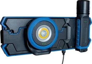 as–Schwabe LICHTFABRIK LED Akku Strahler + Handlampe mit Induktionsladestation - Bild 1 von 7