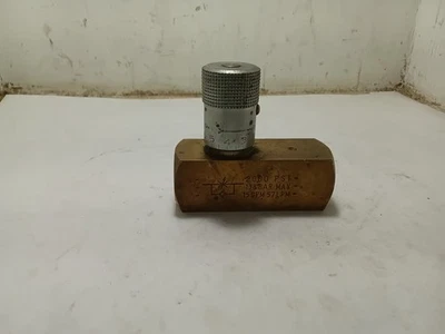 Válvula de retención de aguja de control de flujo Parker F800B, 2000 PSI, 1/2" NPT (F8E1) Foto 1 de 3