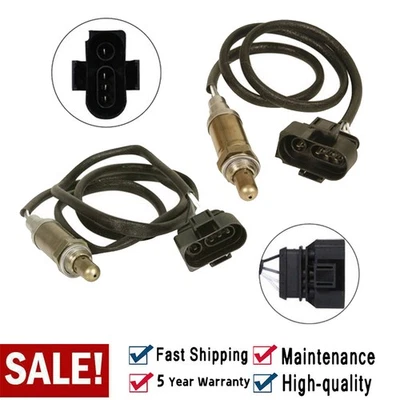 2Pcs Oxygen Sensor Up+Downstream For 1997 1999 2000 2001 Volkswagen EuroVan 2.8L - Image 1 of 4