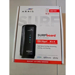 Cable módem Arris SURFboard SB6183 DocSIS 3.0 CAJA ABIERTA - Imagen 1 de 6