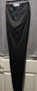 Pantaloni eleganti Hart Schaffner Marx taglia 38R Chicago grigio ardesia senza orlo - Ret $150,00 - Foto 1 di 4