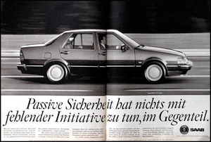 Saab 9000 2.3 Turbo , originale Werbung aus 1991,  Großformat! - Picture 1 of 1