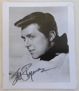 1965 Edd Byrnes Autographed Photo Beverly Hills Postmark 77 Sunset Strip, Grease - Picture 1 of 2