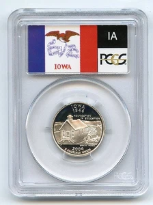 2004 S 25C Silver Iowa Quarter PCGS PR70DCAM - Picture 1 of 2