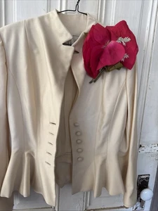 Vintage original Lilli Ann of San Fransico Cream Jacket 8-10 - Picture 1 of 13