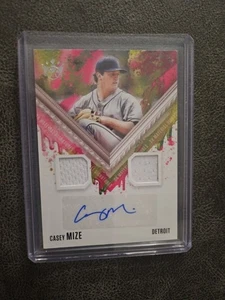 2021 DONRUSS DIAMOND KINGS CASEY MIZE DUELLO RELIQUIA AUTOGRAFO RC DETROIT TIGERS  - Foto 1 di 2