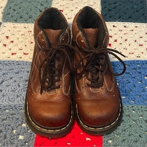 Botas Grunge Y2K De Colección Dr. Martens 2B97 Cuero Marrón Gruesas Con Cordones Talla 7 - Imagen 1 de 8