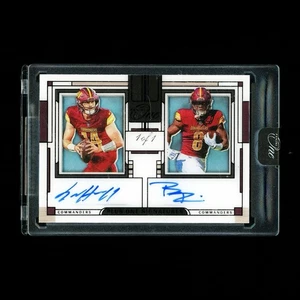 2023 Panini One Sam Howell Brian Robinson Jr. Dual Auto Commanders 1/1 #150 - Picture 1 of 2