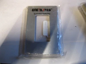 ENERLITES schraubenlose Wandplatte 1-fach Steckdosenabdeckung silber - Bild 1 von 2