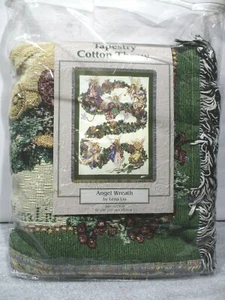 Engel Kranz von Lena Liu Wandteppich Baumwolle Überwurf 50" x 60" USA - Bild 1 von 8