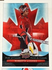 ROBERTO LUONGO 2009-10 UD MCDONALDS  PRIDE OF CANADA Insert Card #PC14 Rare