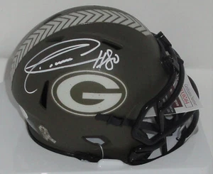 Packers DONALD DRIVER Signed Riddell SALUTE SERVICE Speed Mini Helmet AUTO - JSA - Picture 1 of 1