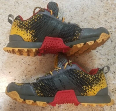 Reebok Duaride женщин красный / желтый / серый след кроссовки размер 5 - Изображение 1 из 4