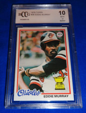 1978 Topps Baseball Eddie Murray RC #36 BCCG 10 Mint or Better Beautiful Card!