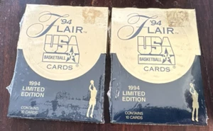 (2) Flair 1994 Edición Limitada - Baloncesto EE. UU. (10) Paquetes de Tarjetas Sellados - Imagen 1 de 1