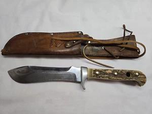 vintage Puma knife 6377 made in Germany, with leather sheath - Picture 1 of 20