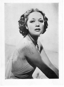 'VINTAGE:  "MUTINY ON THE BOUNTY:  ACTRESS MOVITA CASTANEDA  SIGNED 5 X 7 PHOTO - Picture 1 of 1