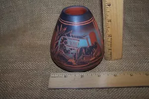Native American Navajo Little Dine Sheep Story Telling 2005 Ceramic Vase Pottery - Picture 1 of 7