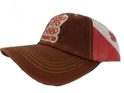 全新 1988 卡尔加里加拿大冬季奥运会男式 OSFA 许可帽 — 第 1/4 张图片