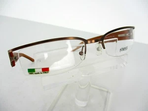 Pompeii Eyewear 413 (598) Brown / Brown 50 x 18 135 mm Eyeglass Frames - Picture 1 of 4