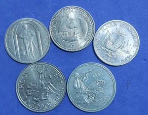 26) Portugal - LOT 5 Commemorative Coins - All different HIGH GRADE - Picture 1 of 2