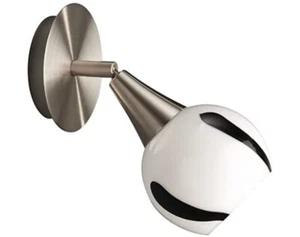 Foco de pared de ahorro de energía Spot lámpara de pared interruptor giratorio 1x E14 8W - Imagen 1 de 3