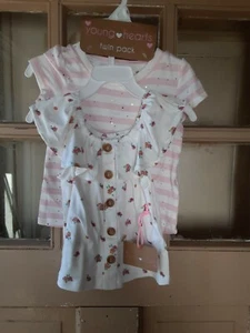 Young Hearts (TWO) Girls Shirts Size 2T NEW WITH TAGS - Picture 1 of 3