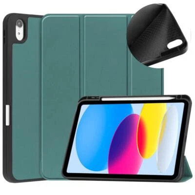 For iPad 10th Generation 10.9 Case Slim Leather Smart Cover Shockproof Soft TPU - Image 1 of 4