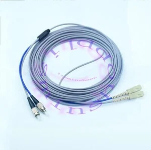 Armored MM Duplex Fiber Optic Cable Patch Cord 62.5/125 SC to FC 3M - Afbeelding 1 van 1