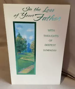 Sympathy Father Greeting Card w/Envelope NEW - Bild 1 von 2